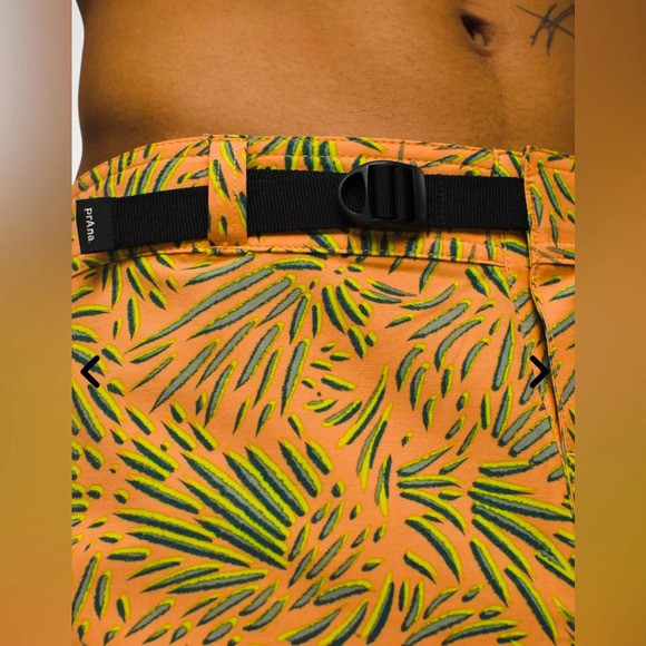 NWT Prana Men’s Rock Shock Boardshort Aura Glow Fronds Size 33 8” length - Picture 3 of 11